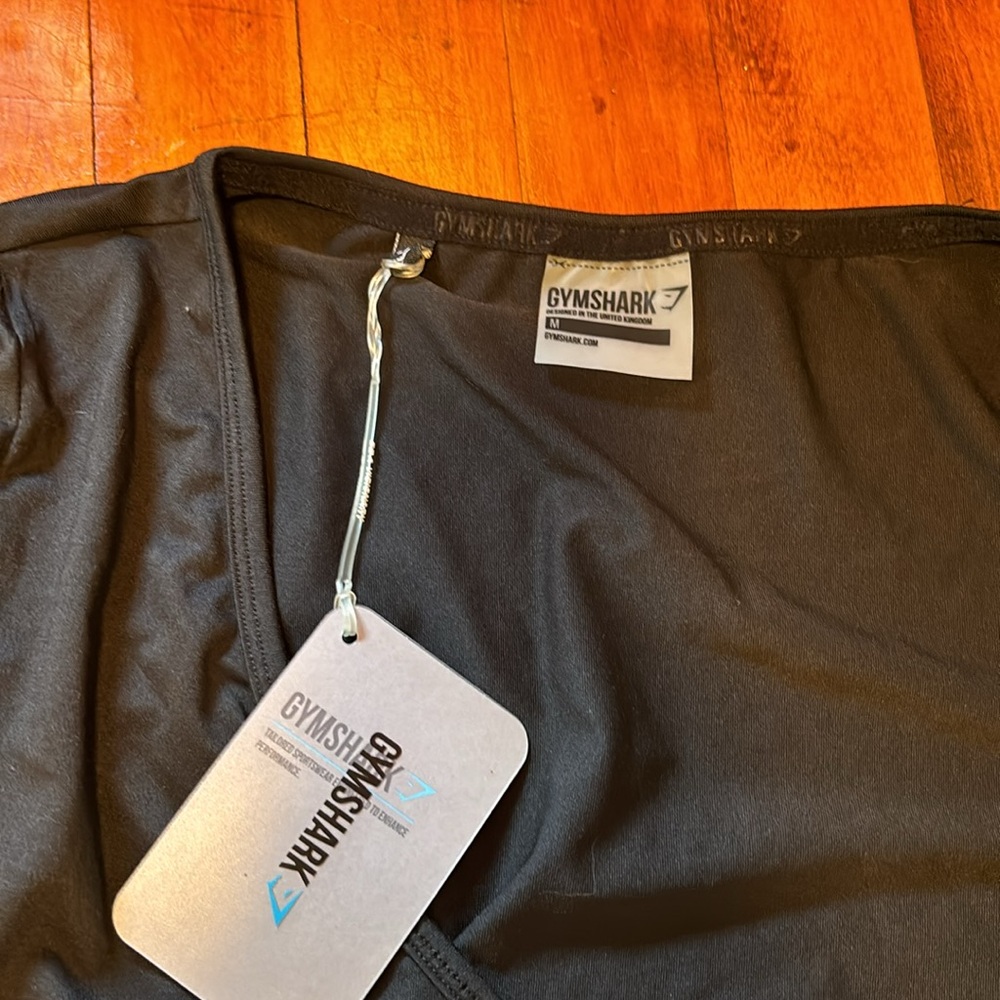 Gymshark NWT Black Ballet Crop Top - Picture 2 of 3